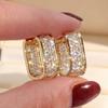 2025 Luxury Micro-Paved U-Shaped Zircon Ear Cuffs - Versatile Women's Fashion Earrings