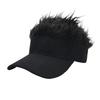 Men's Street Style Wig Baseball Cap - European & American Trendy Flat Cap with Sun Protection