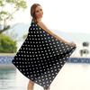 Printing Ultra-Fine Ultra-Soft Microfiber Beach Towel And Bath Towel Thick And Oversized with a Black Background And Bow
