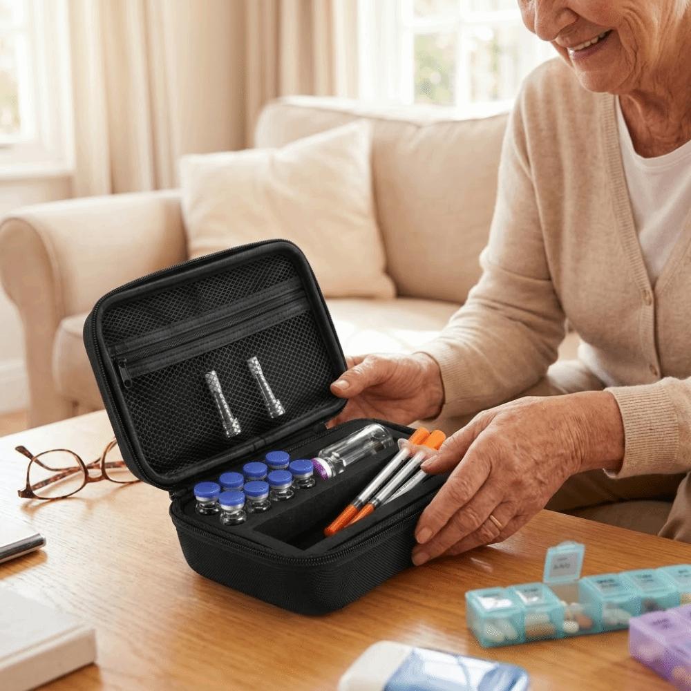 1-10ML Insulin Vial Storage Case Waterproof Insulin Organizer Insulin Vial Protector  Diabetes Care