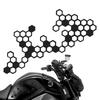 Motorcycle Honeycomb Stickers, Motorcycle Remodeling Stickers | Motorcycle Stickers Honeycomb Shape Decal Decoration |