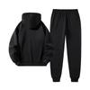 Men's Letter Print Hoodie and Sweatpants 2-Piece Set Casual Pullover Matching Outfit for Fall Winter