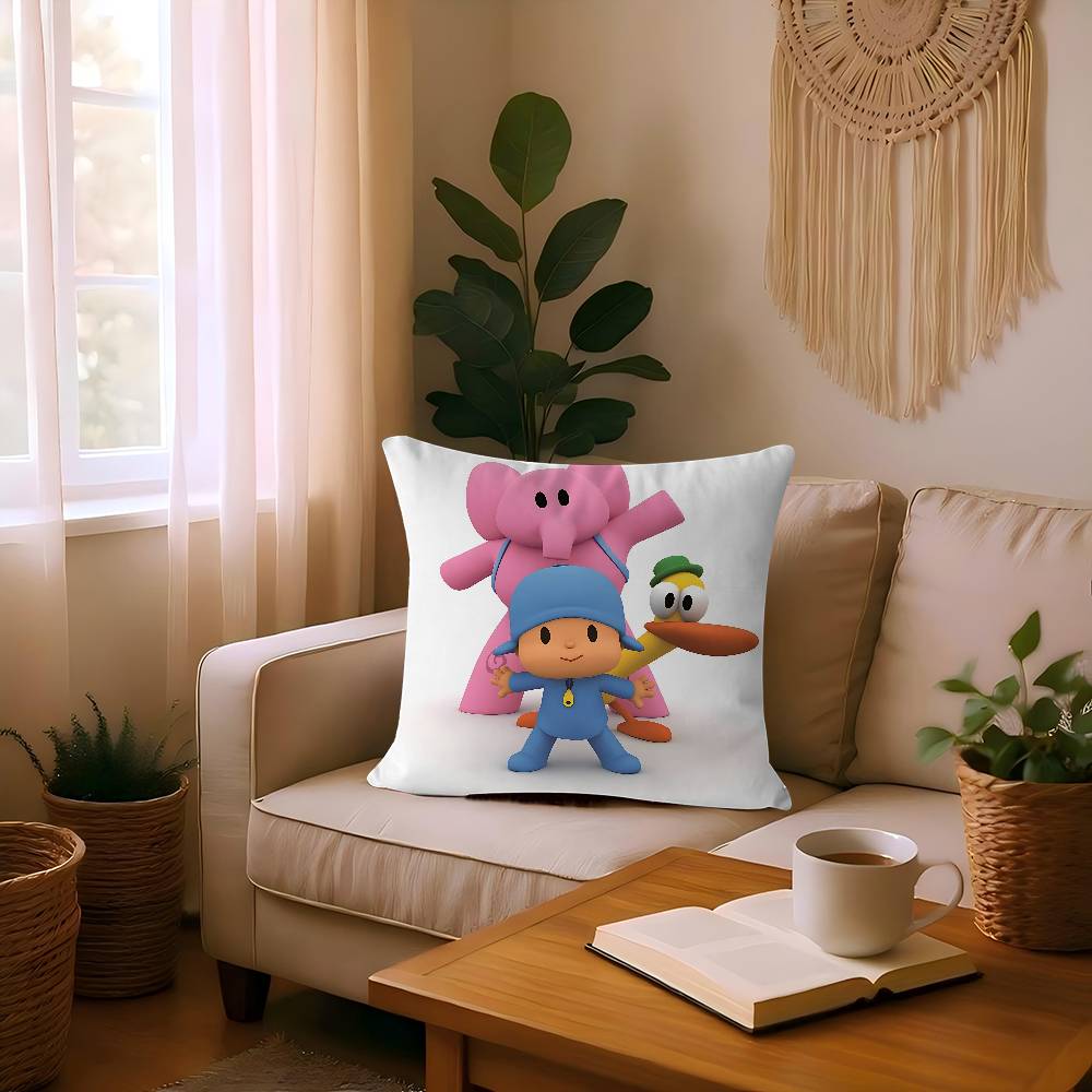 P-Pocoyo Cartoon Pillowcase Toon Gift Cushion Cover Bedroom Home Sofa Chair Seat Decor Pillow Case