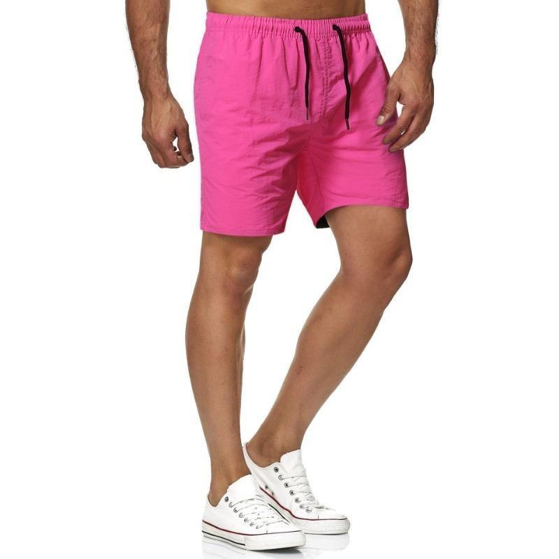 Men's 5-minute Quick-dry Solid Color Beach Pants Sports Fitness Shorts