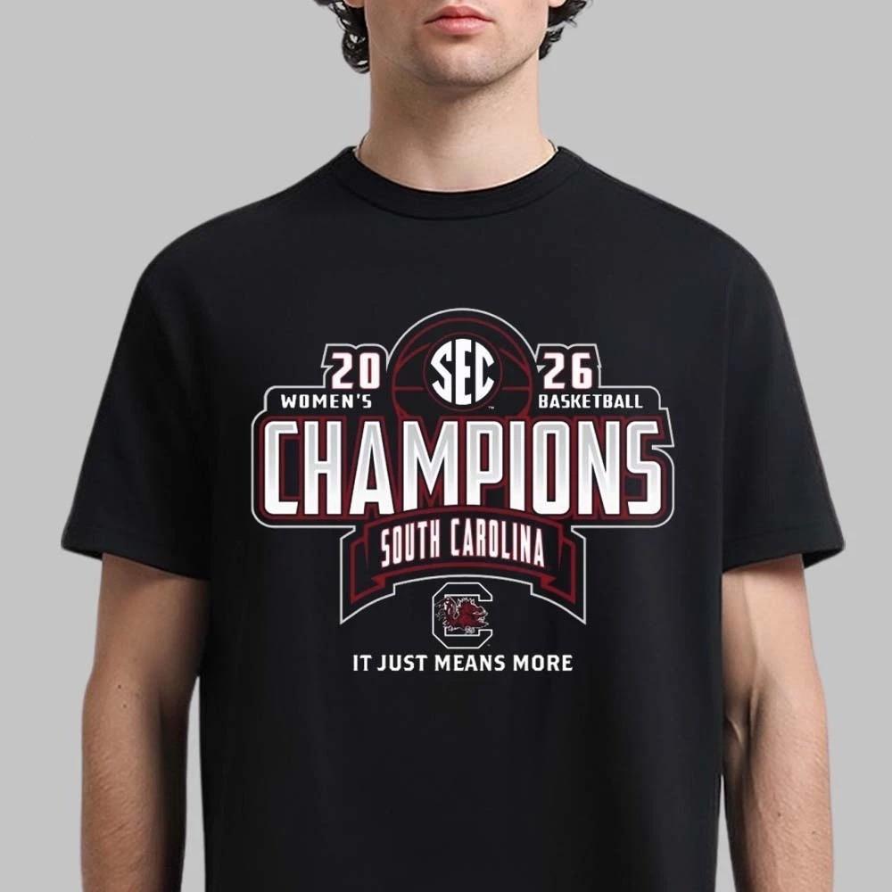South Carolina Gamecocks Women’s Basketball 2026 SEC Season Champions tshirt Unisex T-Shirt XL