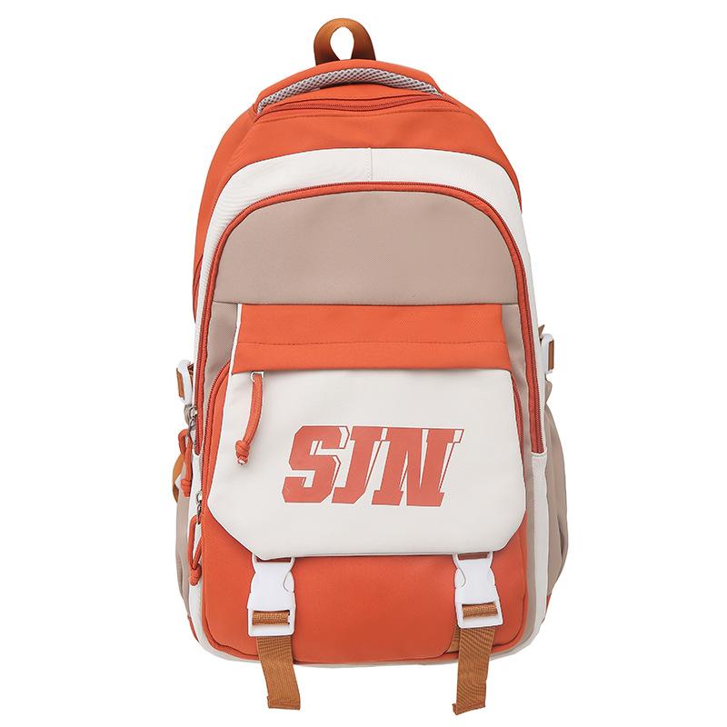 Children's Schoolbags Elementary School Students  Junior High School Students Contrasting Color Large Capacity Backpack