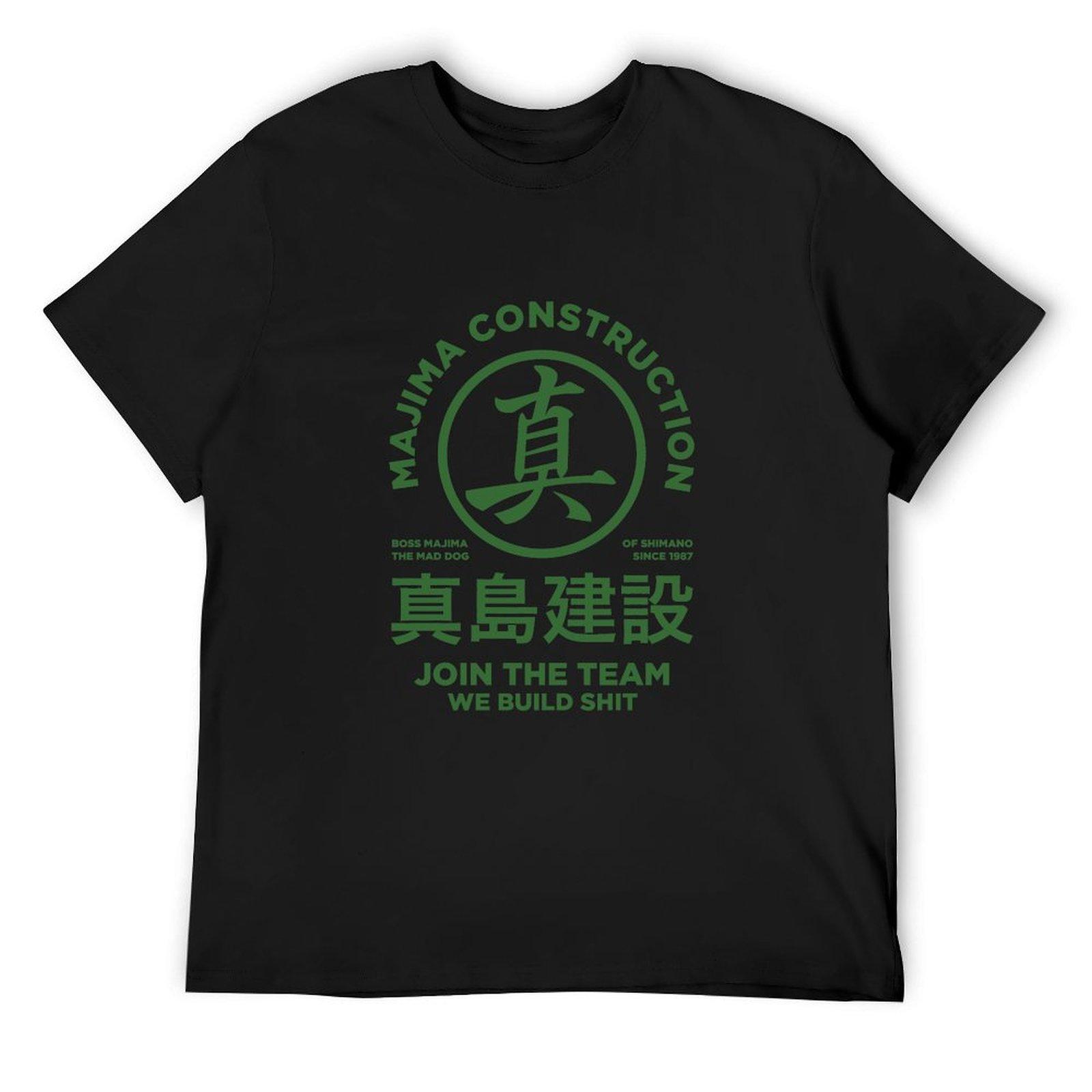 majima construction - join the team T-Shirt cotton man t-shirts Clothing croswit shirt man mens t shirts top quality 4XL