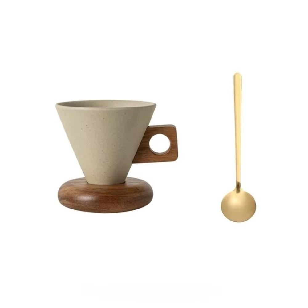 Ceramic Coffee Mug Cone shaped Afternoon Tea Cup Creative Coffee Cup Home Decor