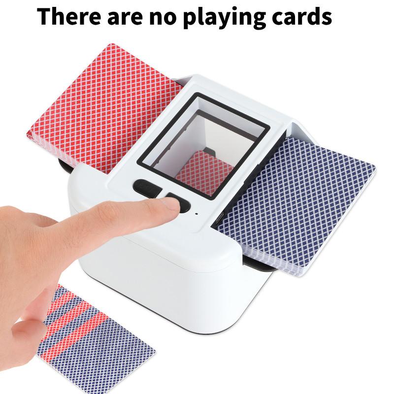 

Автоматическая машинка для тасования карт Type-c Перезаряжаемая Тихая Электрическая Инструменты для покера Карта белый