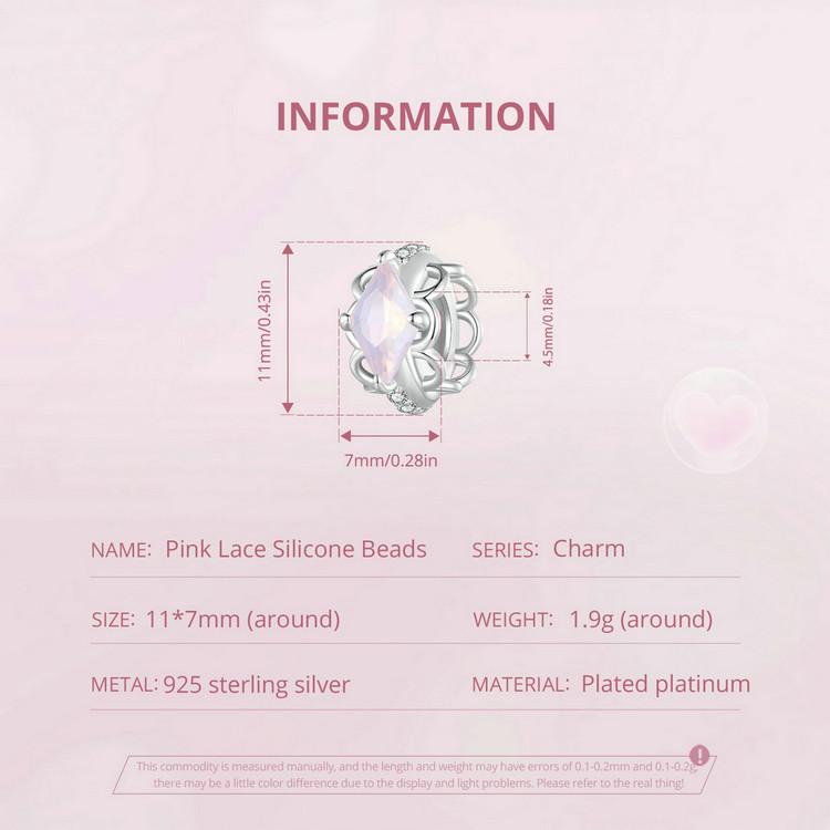 WOSTU 925 Sterling Silver Pink Couple Hearts Charm Star Bear Beads Dolphin Pendants Fit Original Bracelet DIY Jewelry