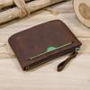 Men'S Crazy Horse Leather Change Bag Simple And Small Card Bag First Layer Cowhide Zipper Small Money Bag 9208
