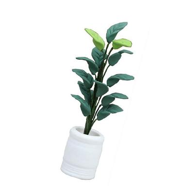 Puppenhäuser Blatt Pflanze Blatt Modell für Wohnzimmer Pflanzen Dekoration Grünes Blatt Handwerk Miniatur Dekorationen