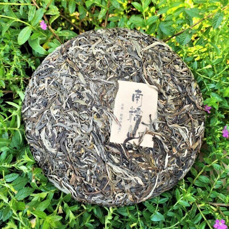 Nannushan Raw Pu'er Tea Cake Yunnan Meng Ma Pu'er Tea Leaves Cake Tea 12.6oz