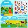Developmental Kids Sticker Book Reusable Paper Bubble Stickers Creative Play