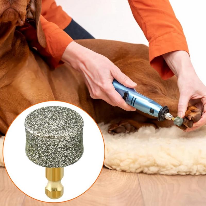 2 Stück Hundekralle Schleifer Ersatzkopf Diamantspitze Professionelle Ersatz-Schleifköpfe für Elektrischen Haustierpfotenschleifer