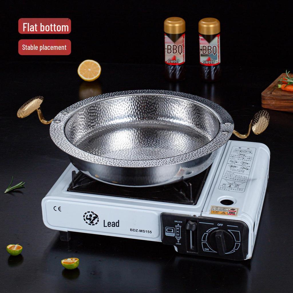 304 Stainless Steel Three-Layer Hot Pot for Seafood and Meat