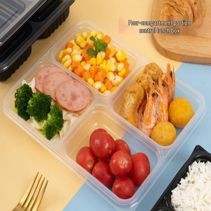 BOUSSAC Einweg-Verdickte PP-Lunchboxen