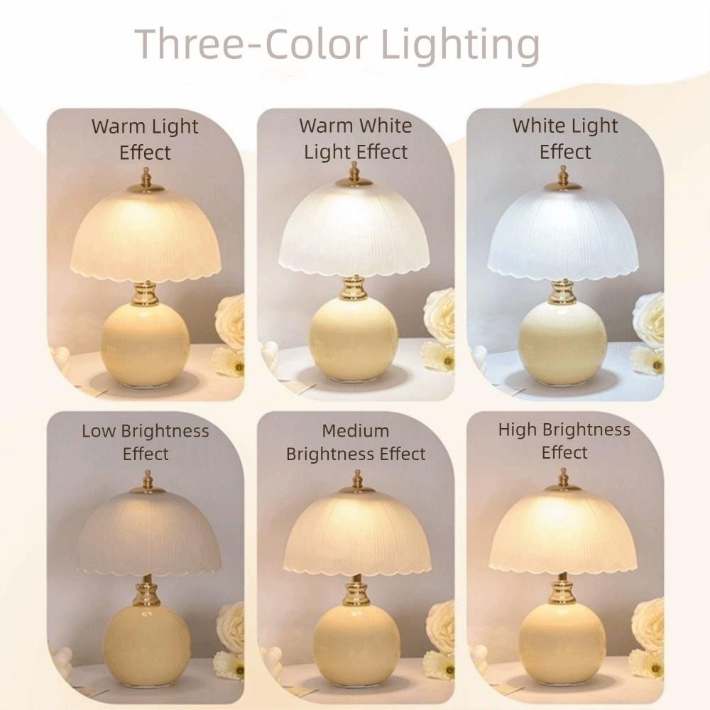 Dimmable Nordic Table Lamp Atmosphere Lighting Bedside Decoration Lamp for Dining Room