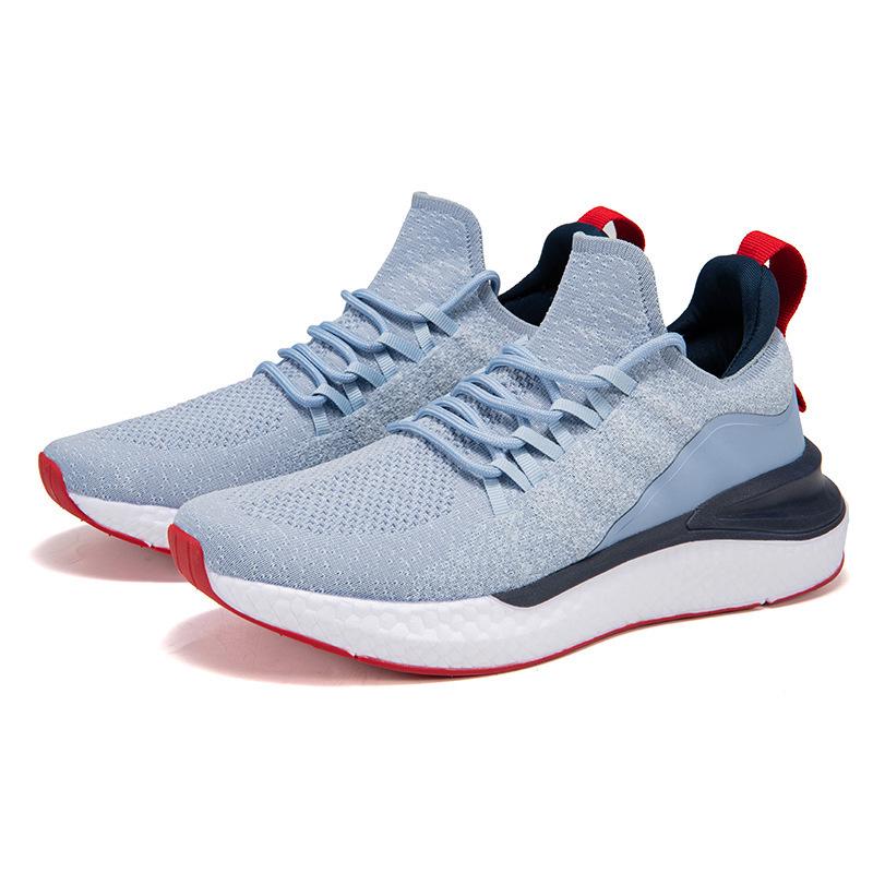 Men s Plus Size Fly Knit Lightweight Sports Casual Shoes 44 цветочный синий