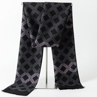 Men's Classic Striped Scarf - European & American Style, Perfect Gift for Boyfriend, Business & Casual Wear