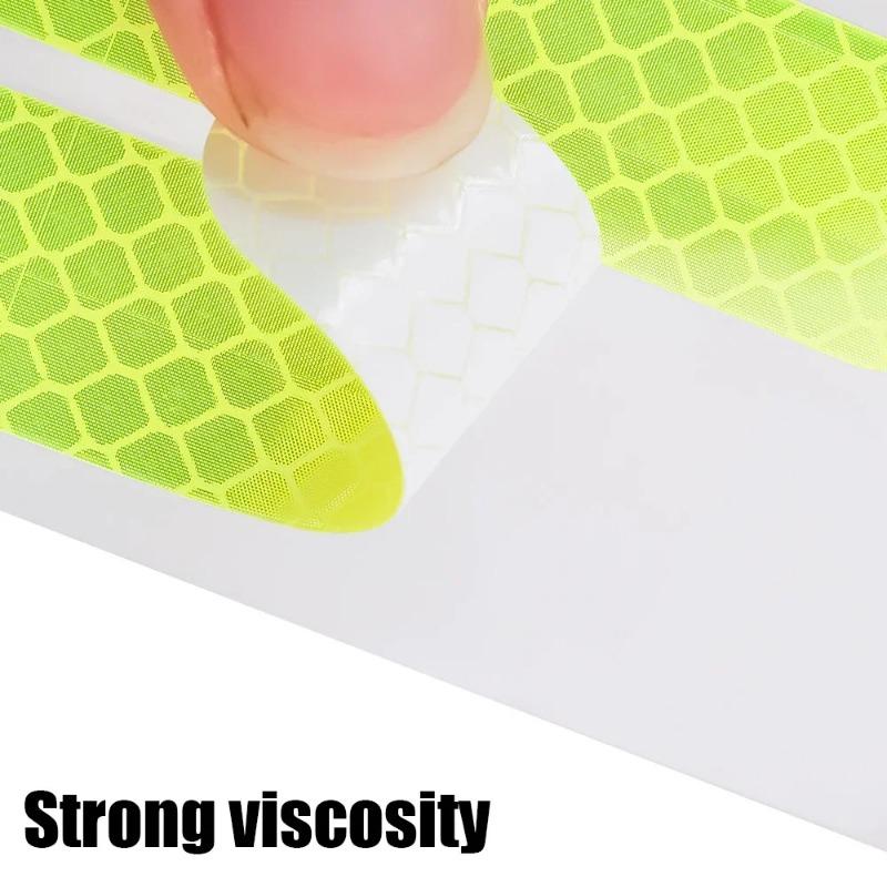 8010PCS Helmet Safety Warning Reflective Stickers Strip Waterproof High Visibility Reflector Tape For Night Riding Walking Car