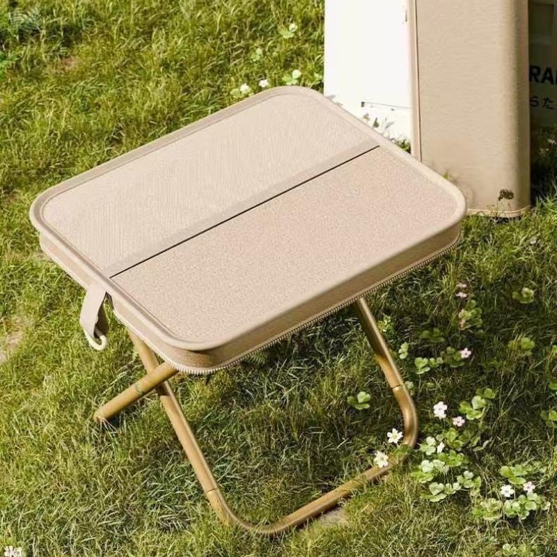 Picnic Fishing Chair Outdoor Leisure Camping Stool Solid Stable Hiking Folding Stool Shoulder Bag Portable Stools Easy To Store with Storage Pocket