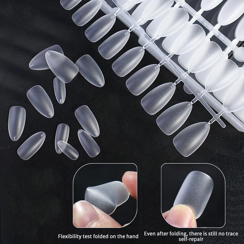 240 Stück Vollabdeckung Press-On-Nagelspitzen Stiletto Mandel Quadratisch Sarg Französisch Falsch Fake Soak-Off Gel-Nagelverlängerungsspitzen Kapsel