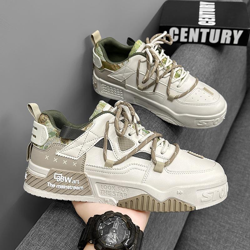 Autumn new fashion sports thick baseplate shoes men's trendy men's shoes student shoes men's casual shoes