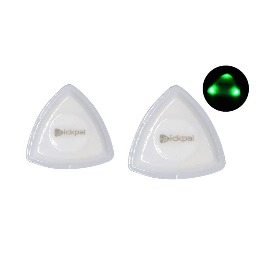 2/1PCS Glowing Guitar Picks Acoustic Electric Guitar With LED Light Luminous Pick Musical Stringed Instrument Glowing Plectrum