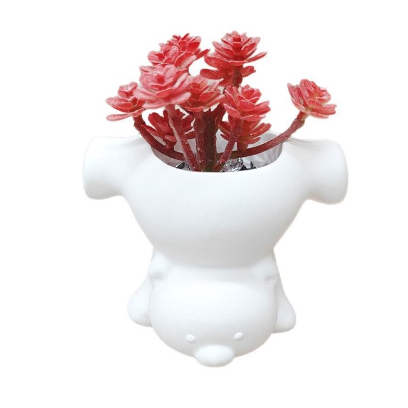 Bear Figurine Silicone Molds For Making Potted Planter Flower Vase Cement Craft Home Decoration Epoxy Resin Project