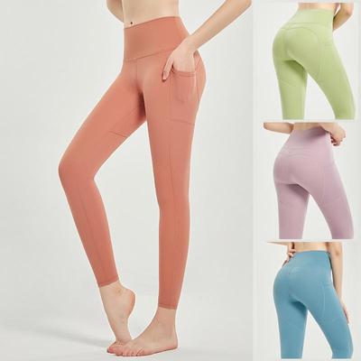 Damen High-Waist Hüftlift Pfirsich Yoga Hose
