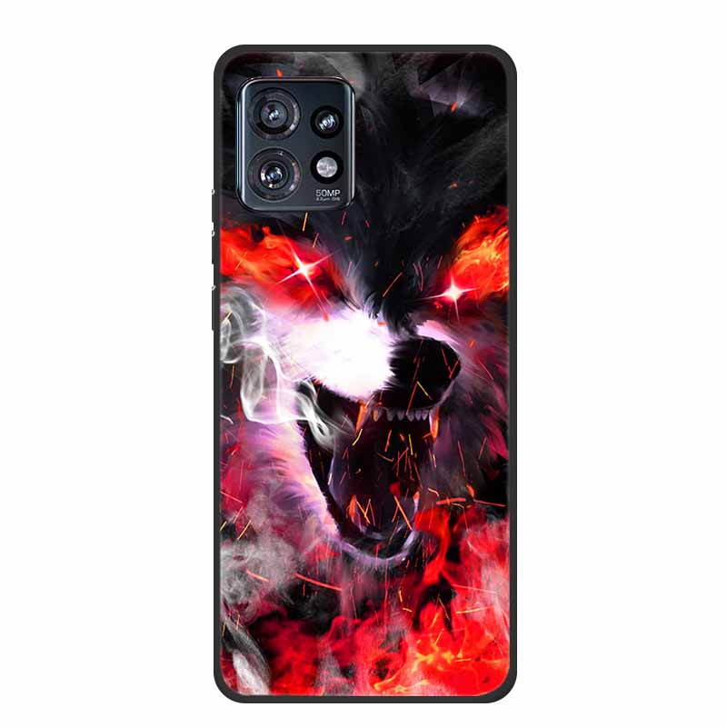 

For Motorola Edge Plus 2023 Cases Painted Silicone Soft TPU Shockproof Back Cases For Moto Motorola Edge+ (2023) Phone Cover Cat Moto Edge Plus 2023