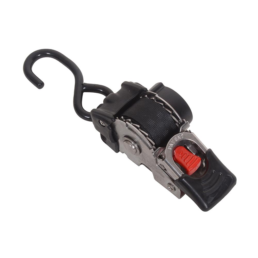 MOTO4U Bolt on Retractable Ratchet Straps Coated S Hook Stainless Steel Auto Retract Ratchet Straps Self Ratcheting Strap 1PC 1PC