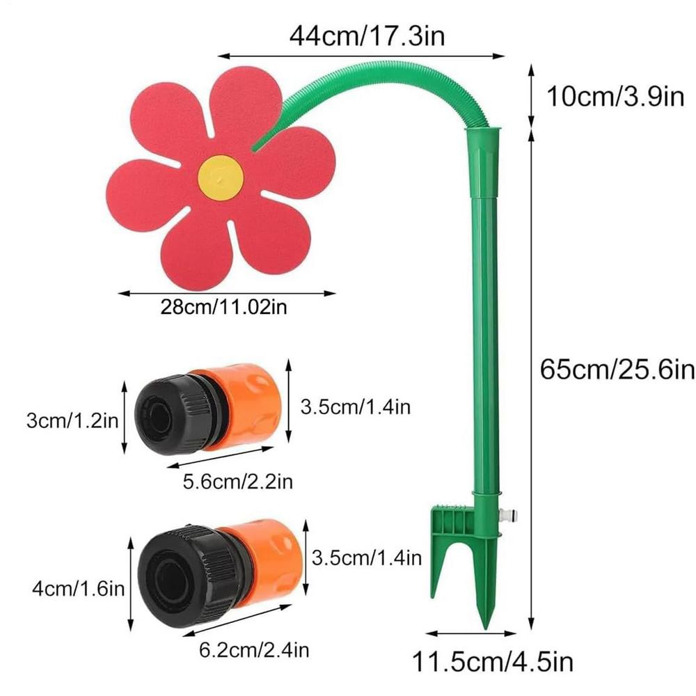 Outdoor Lawn Irrigation Sprinkler Funny Flower Dancing Garden Sprinkler Water Toy 360 Degree Rotating Water Irrigation System