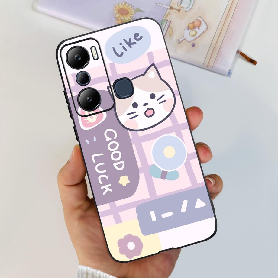 For Infinix Hot 20i 20 Play 20s Play Hot20 Phone Case Soft Liquid Silicone Bumper Shell Marble Cute Fashion Fundas For Hot20i
