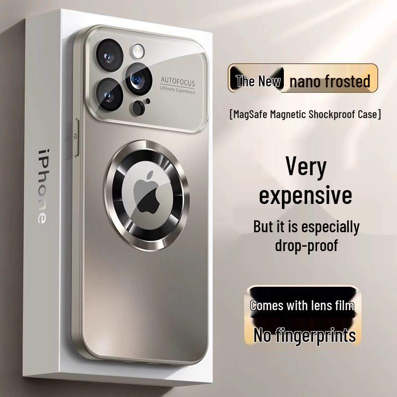 

Применимый чехол для телефона Apple 17 ProMax с полной магнитной матовой защитой iPhone 16 Pro Max