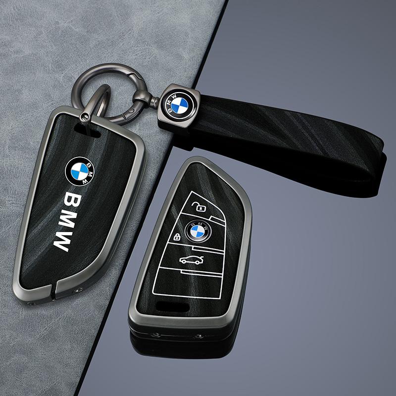 Leather Car Remote Key Case Protector Holder For BMW F20 G20 G30 X1 X3 X4 X5 G05 X6 G02 F48 G30 X7 G11 F15 F16 G01 Stickers cyhk37
