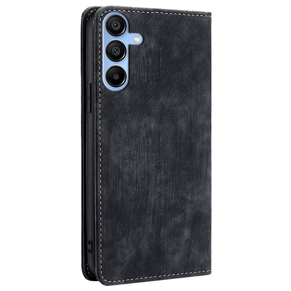 For Samsung Galaxy A15 4G/A15 5G Leather Case RFID Blocking Stand Mobile Phone Cover