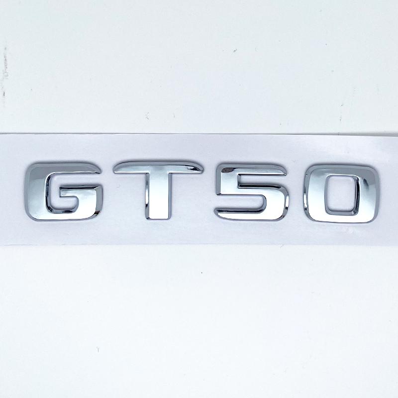 Apply to Letters GT50 GT53 GT63 GT63S V8 Biturbo 4matic+ ABS Emblem for Mercedes Benz C190 X290 Car Side Trunk Sticker PP5