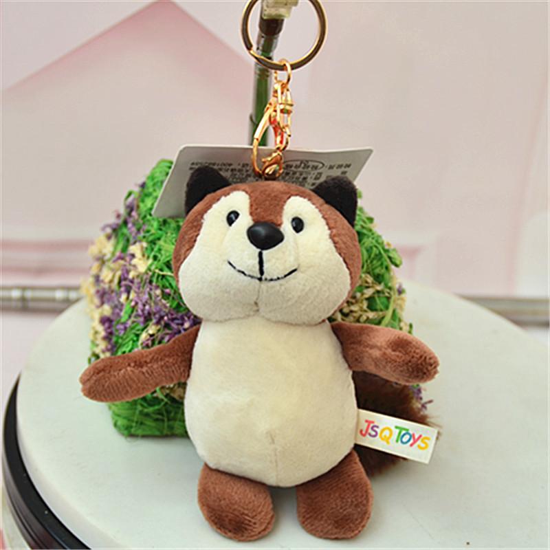 Pingente de boneca pônei fofo boneca capivara de pelúcia pingente de bolsa animal da floresta chaveiro mascote cavalo