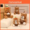 Bear Cake Teddy With Hat Plush Toy Animal Stuffed Doll Decoration Kids Gift