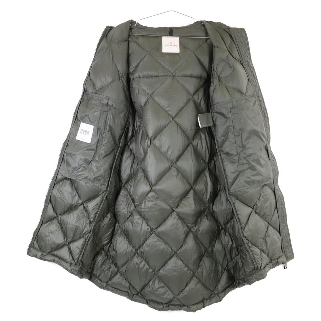 MONCLER [2020 model] DUROC quilted hoodie down coat 00 khakiUsed