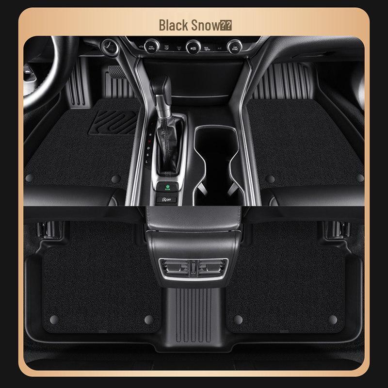 TPE Car Floor Mats for Buick LaCrosse 09-25 Models - Double Layer, Half-Surround, Luxury Starry Sky Design.