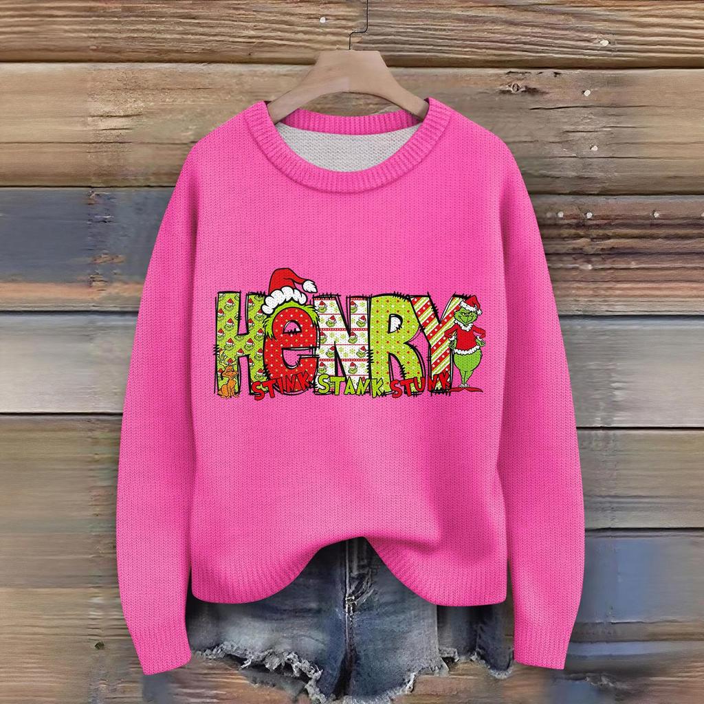 Women's Fashion Casual Long Sleeve Neck Sweater Pullover Top