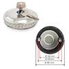 Fuel Tank Cap 88mm Chrome Universal Tank Cover Lockable With 2 Keys For Vans Tractor Truck Excavator