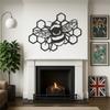 Metal Bee Wall Art Honeycomb Decor Bumblebee Gift for Home