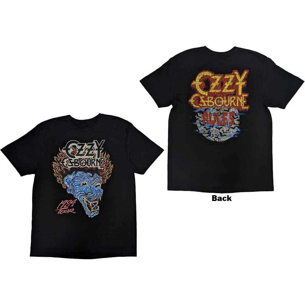 Ozzy Osbourne Bark At The Moon Tour  84 T-Shirt Black New XXL