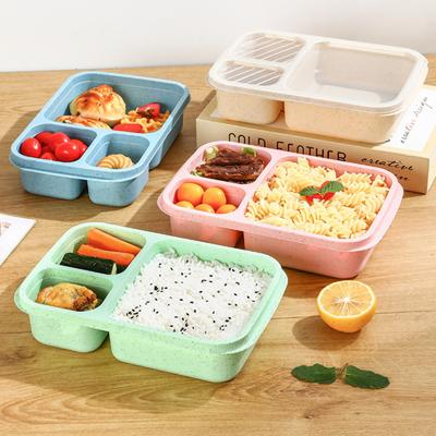 Lunch Box 1000ML przenośny 3-komorowy Bento Box wielokrotnego użytku pojemnik na przekąski do szkoły