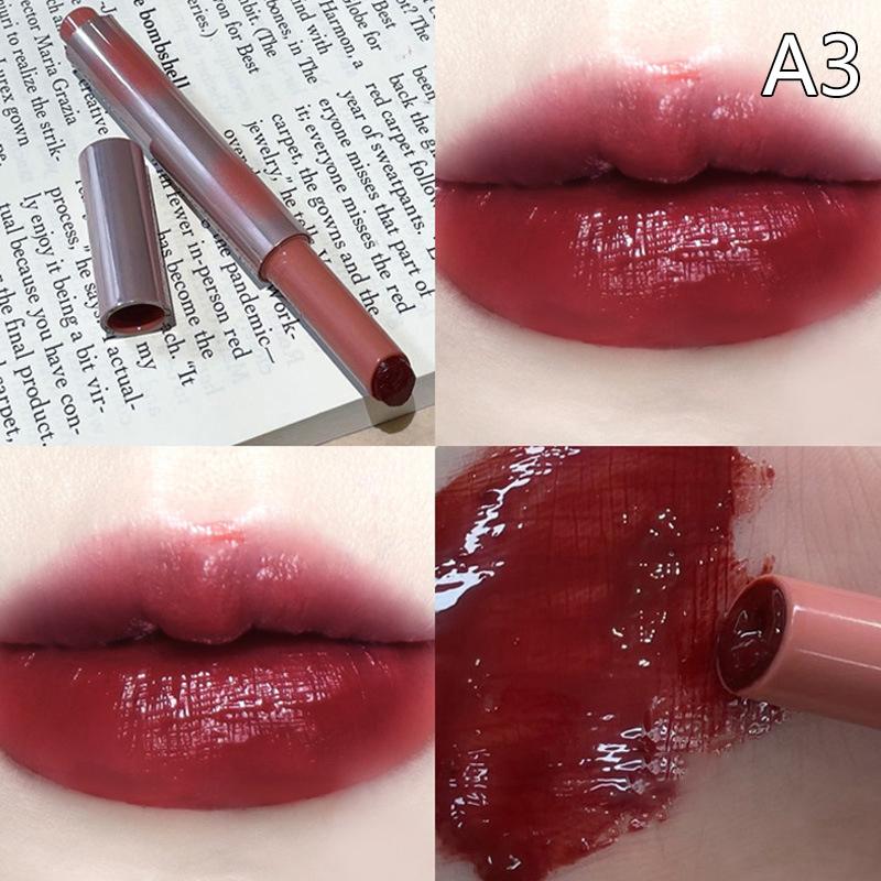 Herorange Jelly Lipsticks Moisturizing Water Gloss Lipstick Tint Mirror Clear Lip Gloss Non-Sticky Lips Makeup Korean Cosmetic