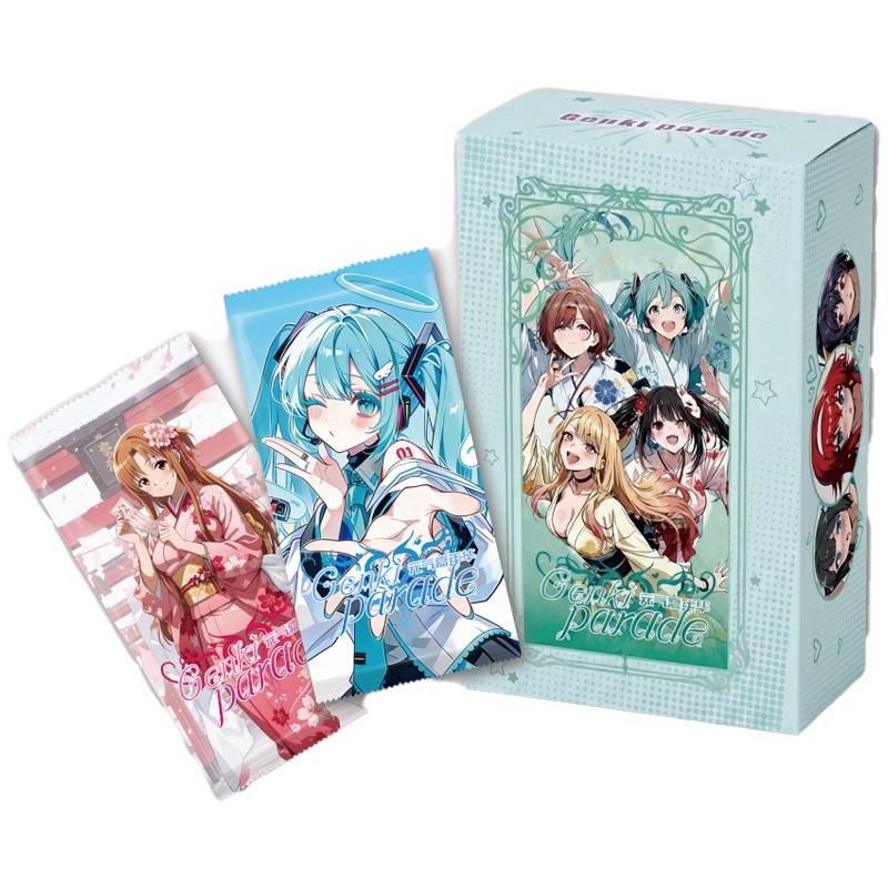 genuine Genki parade vol.3 Spring Sakura goddesses Collection cards Animation character collection cards Kid toys gifts